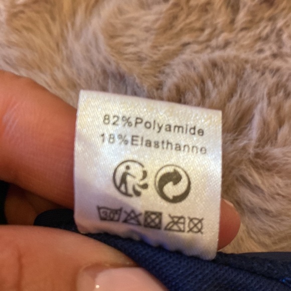 Skekini navy blue high waist strappy side bikini bottoms beach pool swim Small​​ - Picture 4 of 7